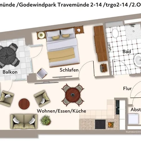 Godewindpark Travemuende Godewindpark Travemuende 2-14 Апартаменты Любек
